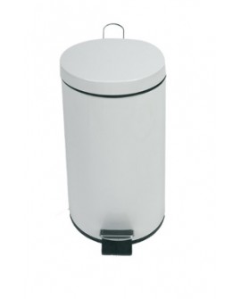 Poubelle à pédale Métal blanc