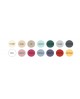 Palette de couleurs taies d'oreillers unis