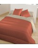 couette microfibre Terracotta/Chamois 400 gr