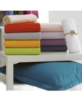 Drap housse uni blanc ou couleur Tradilinge 100% coton