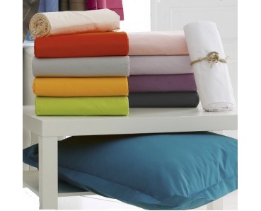 Draps housse grands bonnets - Blanc et Couleurs