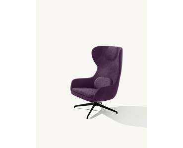 Fauteuil MYRA 683 Tissu Gabriel Medley 65012, Piètement noir