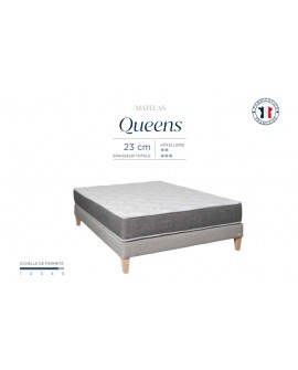 Matelas à Ressorts Ensachés Queens ép 23 cm