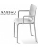 Fauteuil Nassau 534 avec accoudoirs coloris Blanc