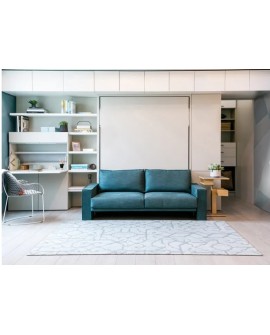 Canapé convertible avec lit escamotable double – Gain de place