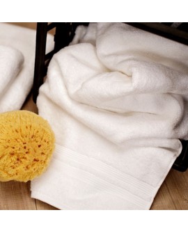 Drap de bain Blanc Haïti 650 gr- 50x90 cm