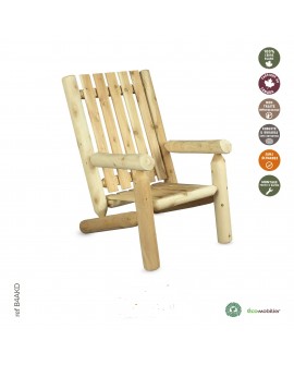 FAUTEUIL DE JARDIN 100% CEDRE BLANC