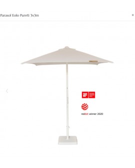 Parasol innovant EOLO PURETI 3X3 m