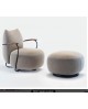 FAUTEUIL BUFFA AVEC POUF