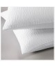 Taie sans repassage Wave blanc