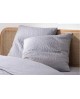 Taie sans repassage Wave gris souris