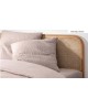 Taie sans repassage Wave sable