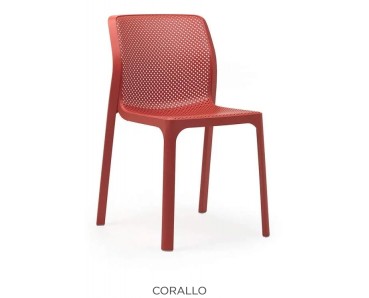Chaise BIT coloris corail