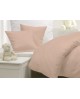 Housse de couette polycoton Saumon