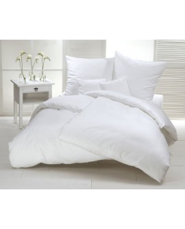 Housse de couette polycoton Blanche