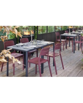 TABLE PIAVE ET CHAISE CASSIA BISTROT