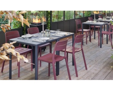 TABLE PIAVE ET CHAISE CASSIA BISTROT