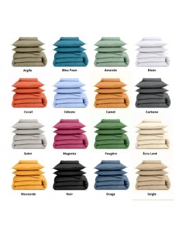 Drap Plat UNI Coton 100% coton 57 fils/cm²