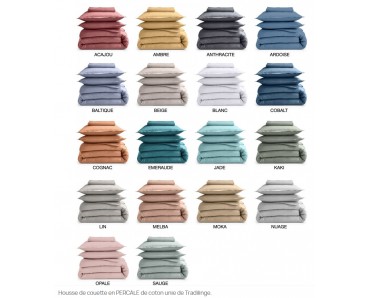 Drap Plat uni percale de coton