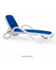 Structure Blanche et Toile Bleue