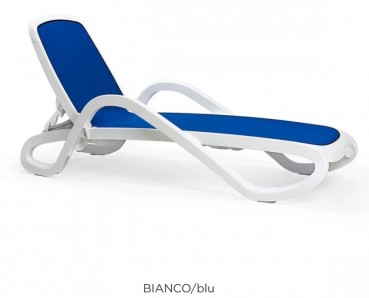 Structure Blanche et Toile Bleue