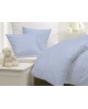 drap plat polycoton bleu