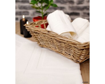 Tapis de bain blanc Haïti 650 gr