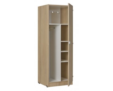 Armoire 1 porte 1/2 lingère 1/2 penderie