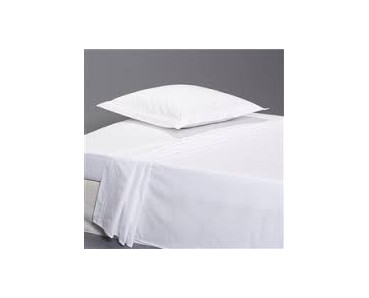 drap plat polycoton blanc