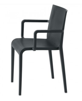 Fauteuil Nassau 534 avec accoudoirs coloris Noir